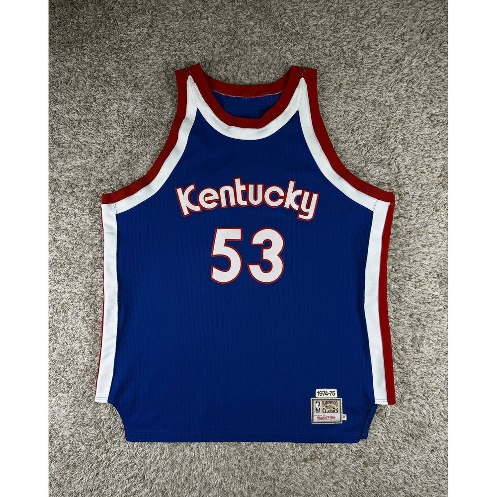 Mitchell & Ness Artis Gilmore Kentucky Colonels ABA 1974-75 Jersey #53 Size 60
